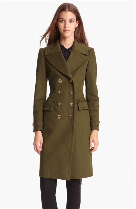 burberry double breasted wool tailored coat|burberry wool cashmere coat women's.